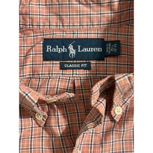 Ralph Lauren Men's Plaid Long Sleeve Button-Up Shirt Size 15/M